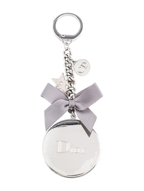 replica dior keychain|christian dior logo keychain.